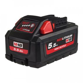 Batterie 18v 5,50 ah red lithium high output m18 hb55 | milwaukee 4932464712