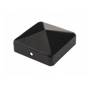 Chapeau pyramide 91x91 cm finition noire pour poteau bois - cabochon 90pb simpson