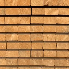 Bois d'ossature en sapin 95x45 mm long. 5,40 m traité classe 2