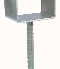 Pied de poteau en u à sceller ppd140/70g - simpson strong-tie