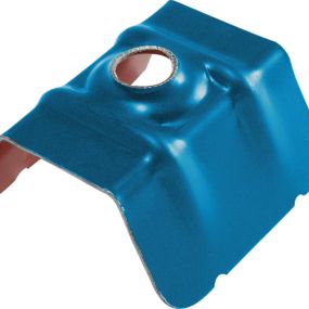 Cavalier galvanisé vert ral 6011 pour fixation bacacier - sachet de 100 pces