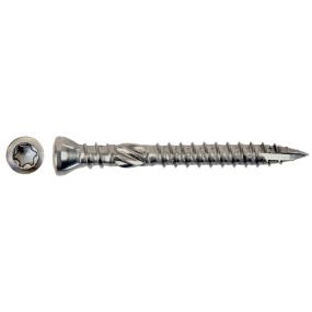 Vis terrasse double filetage a2 inox Ø5x50 mm pour bois dur - bte 200 vis 