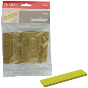 20 cales plates 4 mm pour lambourdes terrasse hapax