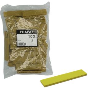 100 cales plates Ép. 4 mm pour lambourdes - hapax