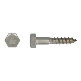 Tirefond acier inox a2 Ø8x80 mm din 571 pgb-fasteners - 50 pièces 