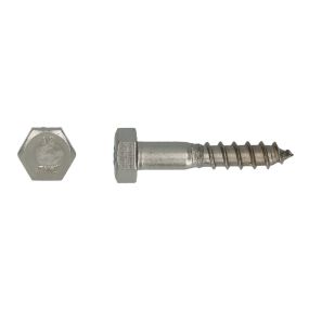 Tirefond acier inox a2 Ø10x80 mm din 571 pgb-fasteners - 50 pièces 