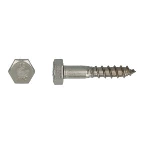 Tirefond acier inox a2 Ø10x120 mm din 571 pgb-fasteners - 50 pièces 