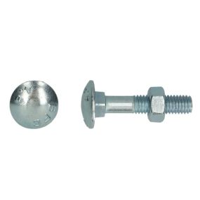 Boulon trcc avec écrou din603 zingué Ø 8x60 mm pgb - boîte de 200