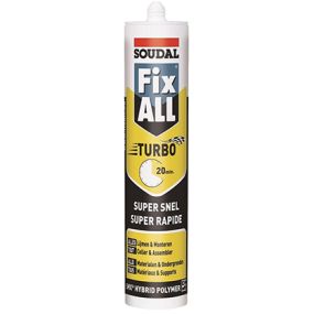 Mastic fix all turbo blanc 290 ml - 121923 - soudal