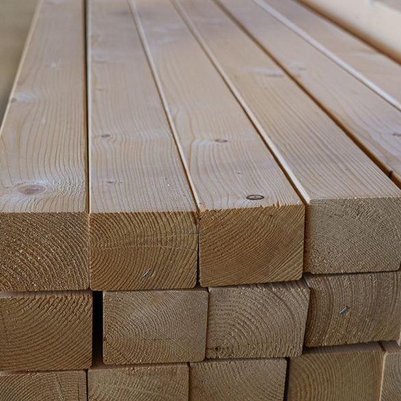 Bois de charpente sapin séché et raboté - 100x80 mm - Long. 3,00 m - Classe 2