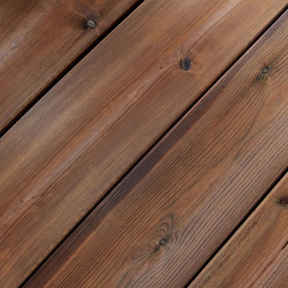 Lame terrasse Pin du Nord - Qualité US - L.5,10 m - 145x27 mm - Cl4 marron