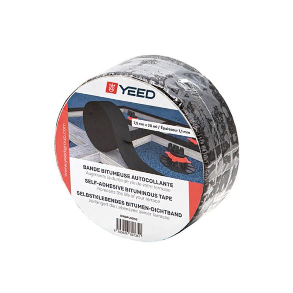 Bande bitumineuse adhésive pour lambourdes 8 cm x 20 ml - YEED