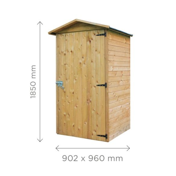 Abri de rangement S879-1LD  en épicéa traité autoclave 90x96x185 cm SOLID