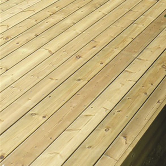 Lame de terrasse en pin du nord lisse - Long. 3,00 m - 27x145 mm - Classe 4