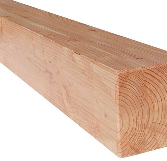 Poteau contrecollé Douglas 200x200 mm - Long. 3,00 m - traité Classe 2