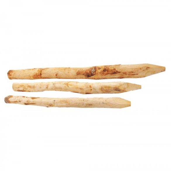 Piquet châtaignier rond Ø8/10 cm - Longueur 1,60 m - écorcé et épointé