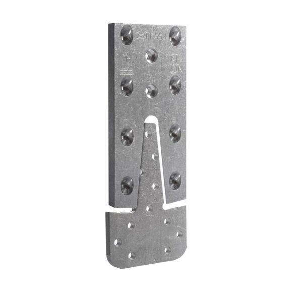 Etrier ETB120-B à queue d'aronde alu 121x60mm  pour panne 15x8 et 20x8 cm