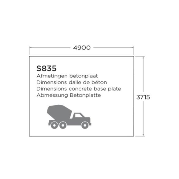 Chalet de jardin traité 28mm ZURICH 508x388 cm - 19,71m² - S835-1 SOLID