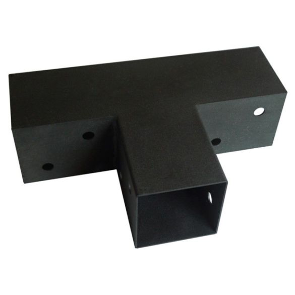 Connecteur express en T - 122x266x326 mm - pour poteaux bois 120x120 mm