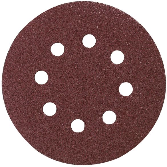 10 Disques abrasifs grain 100 - Ø 125 mm - 8 trous (bois/métal) | Makita P-43561