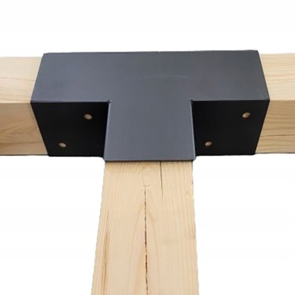 Connecteur express en T - 92x185x275 mm - pour poteaux bois 90x90 mm