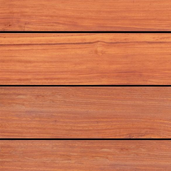 Lame terrasse bois exotique PADOUK lisse - Longueur 2,45 m - 120 x 21 mm