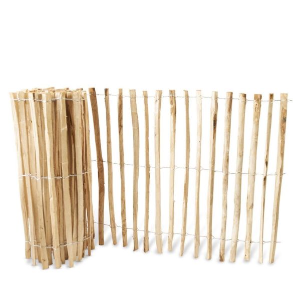 Ganivelle châtaignier fendu Haut. 60 cm - Ecart 5 cm (+/-1) - Non pointé - 5 ml