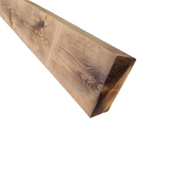Panne en pin sylvestre 225x80 mm - rabotée et traitée Cl4 marron - L. 5,00 m