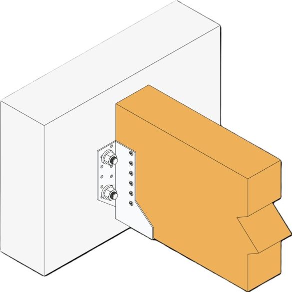 Sabot à ailes extérieures 80x85 mm - Ép. 2 mm - SAE250/80/2 | SIMPSON