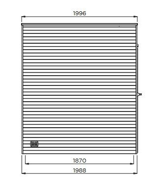 POTENZA - Abri en bois traité autoclave 5,94 m² - Terrasse couverte - Toit plat - S8733-1