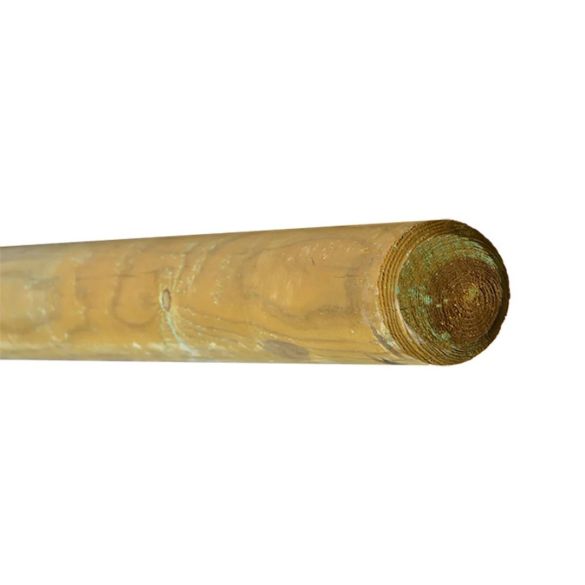 Rondin bois autoclave fraisé - Pin traité Classe 4 - diam. 14 cm x Long. 2,00 m