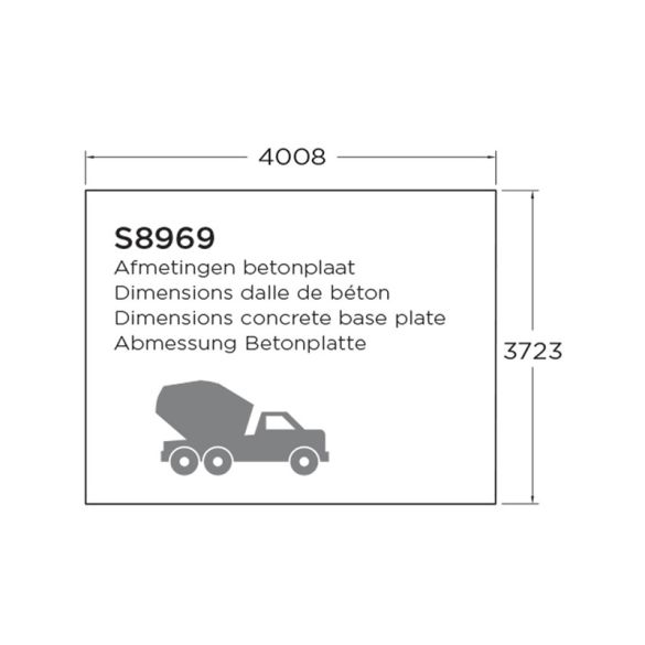 Abri de  jardin en épicéa 40 mm TIGNES 16,22 m² - 418x388 cm - S8969 SOLID