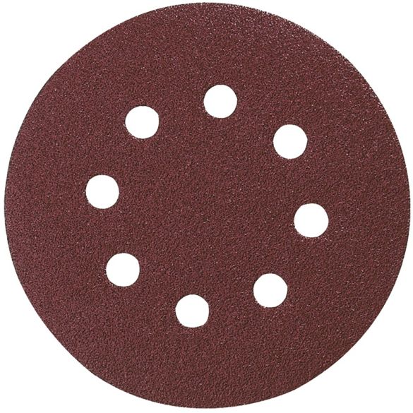 10 Disques abrasifs grain 80 - Ø 125 mm - 8 trous (bois/métal) | Makita P-43555