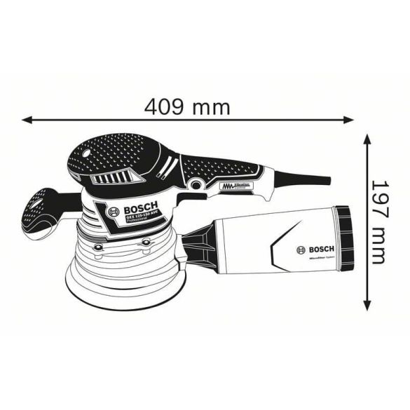 Ponceuse excentrique filaire GEX 40-150 L-Boxx | BOSCH 060137B201