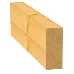 Panne de charpente en pin brut traité Classe 2 - 3500 x 250 x 100 mm