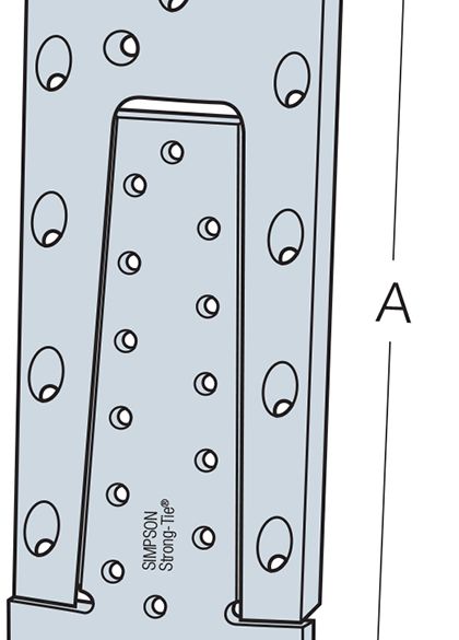 Etrier à queue d'aronde aluminium 195x75 mm - ETB190-B | SIMPSON