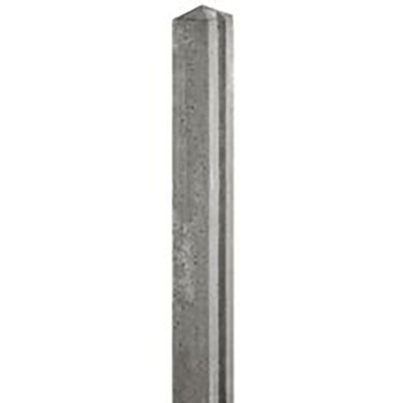 Poteau intermédiaire en béton 12x12 cm - rainure de 34 mm - Longueur 2,50 m