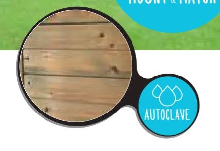 Abri jardin bois autoclave 5,94 m² CAPRI - toit plat - 299x199 cm - S8731-1 SOLID