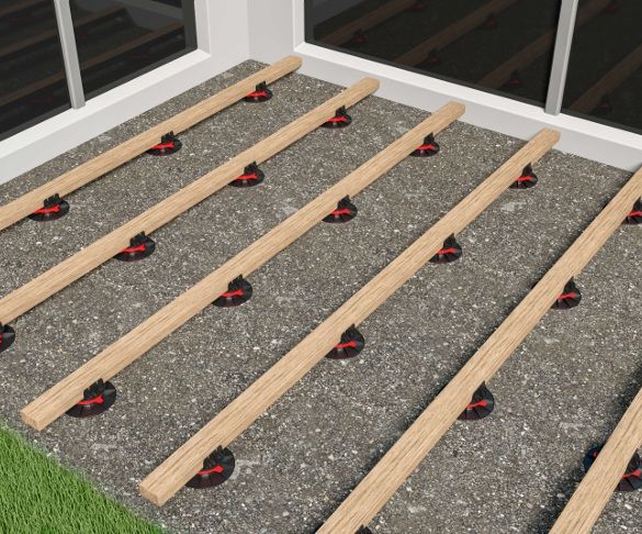 Plot terrasse réglable 60/90 mm pour terrasse bois ou composite - YEED