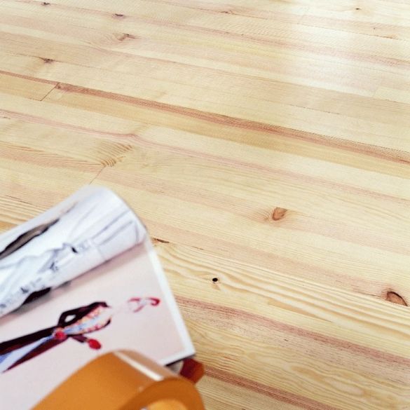 Parquet bois massif petits noeuds 200x14 cm en pin des Landes