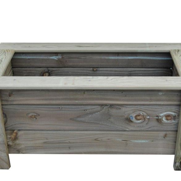 Jardinière long 100x larg 40x haut 50 cm en bois traité classe 4