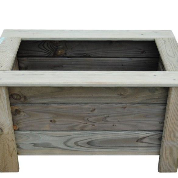 Jardinière long 80x larg 40x haut 50 cm en bois traité classe 4