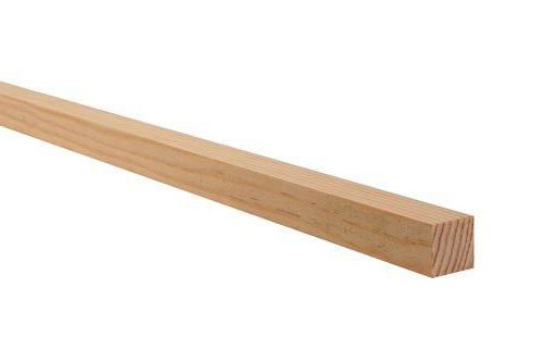 Carrelet en Pin des Landes Sans Noeud 15x15 mm Long. 2,00 m