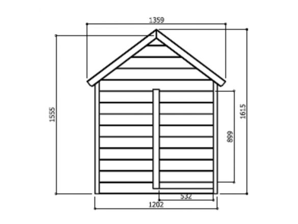 Maisonnette enfants 120 x 120 cm Playhouse