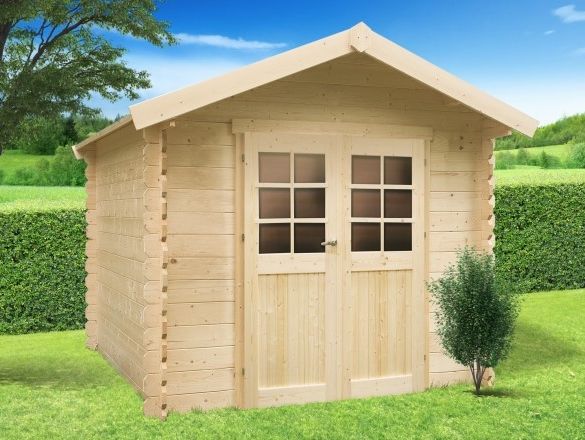 Abri jardin bois 19 mm GERA 6,15 m² - 248x248 cm