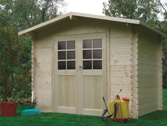 Abri bois 19 mm dresden 248 x 198 cm - 4,91 m²