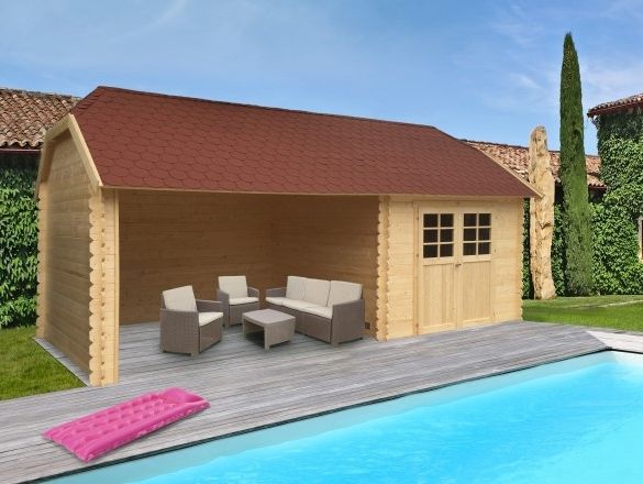 Abri 28 mm york 8,88m² s8509 - 298 x 298 + 364 cm