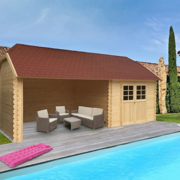 Abri 28 mm york 8,88m² s8509 - 298 x 298 + 364 cm