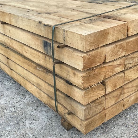 Traverse paysagère en chêne 2,60m 20x10 cm