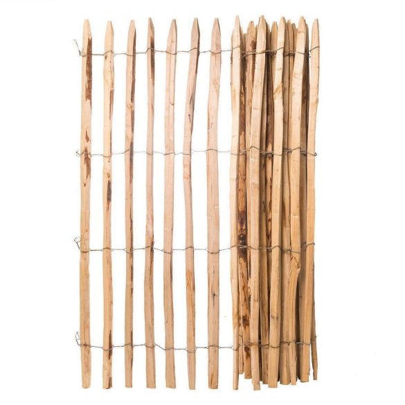 Ganivelle châtaignier fendu H. 1,20 m Long. 10 ml - Écartement 6/7 cm